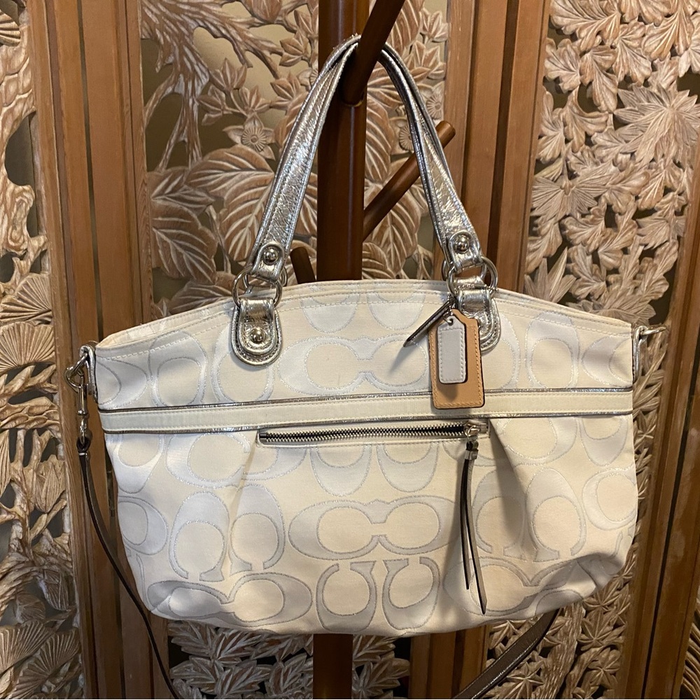 COACH Poppy Metallic Silver Rocker